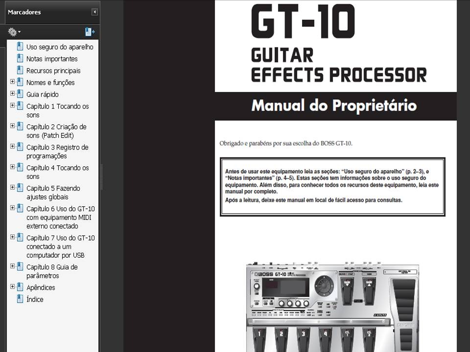 boss gt 10 manual pdf